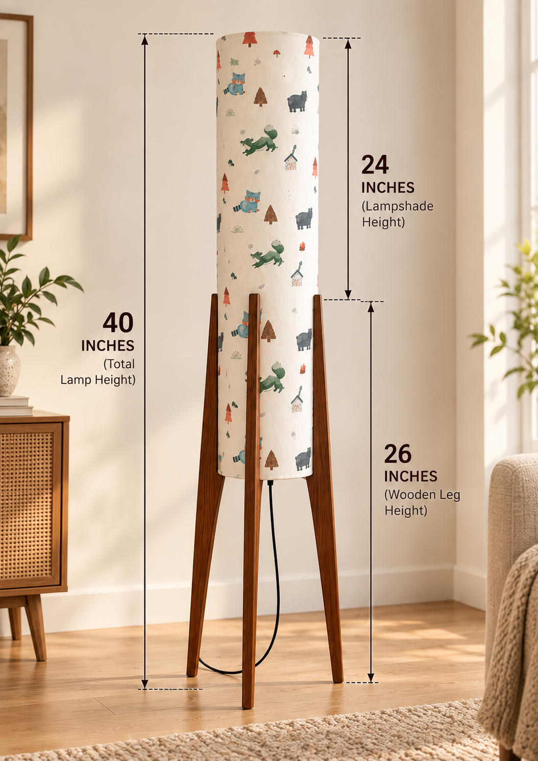 Forest Tales Tripod Floor Lamp