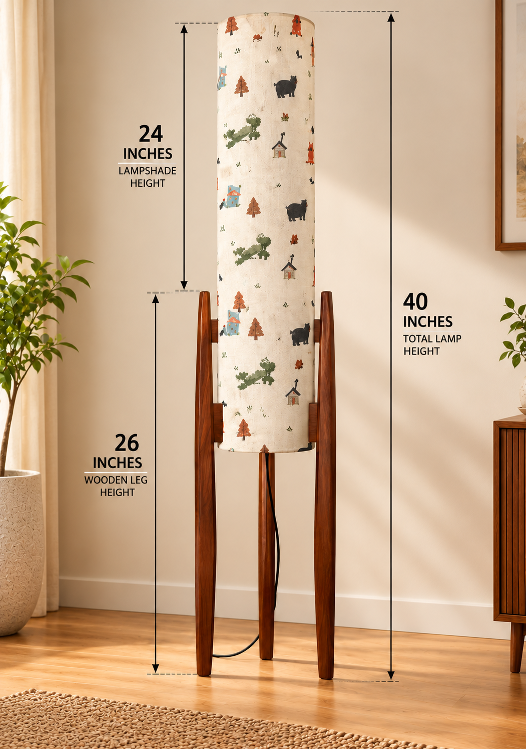 Woodland Wander Tripod Floor Lamp