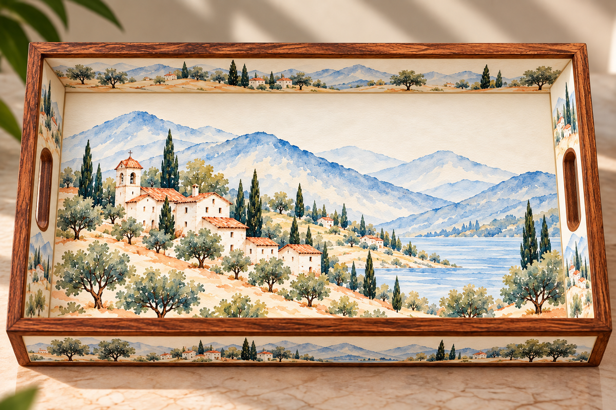 Tuscan Serenity Wooden Décor Set