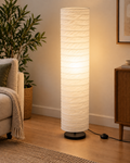 Ivory Glow Column Floor Lamp