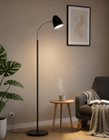 Modern Arc Floor Lamp with Adjustable Gooseneck Shade