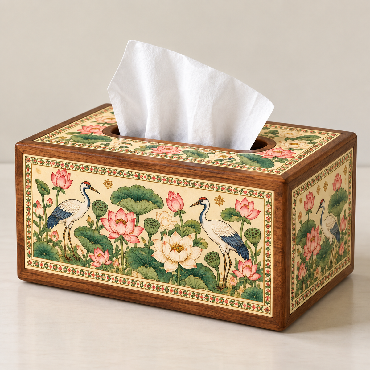 Peacock Garden 3-Piece Home Décor Organizer Set