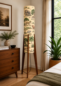 Aranya Safari Printed Wooden Floor Lamp