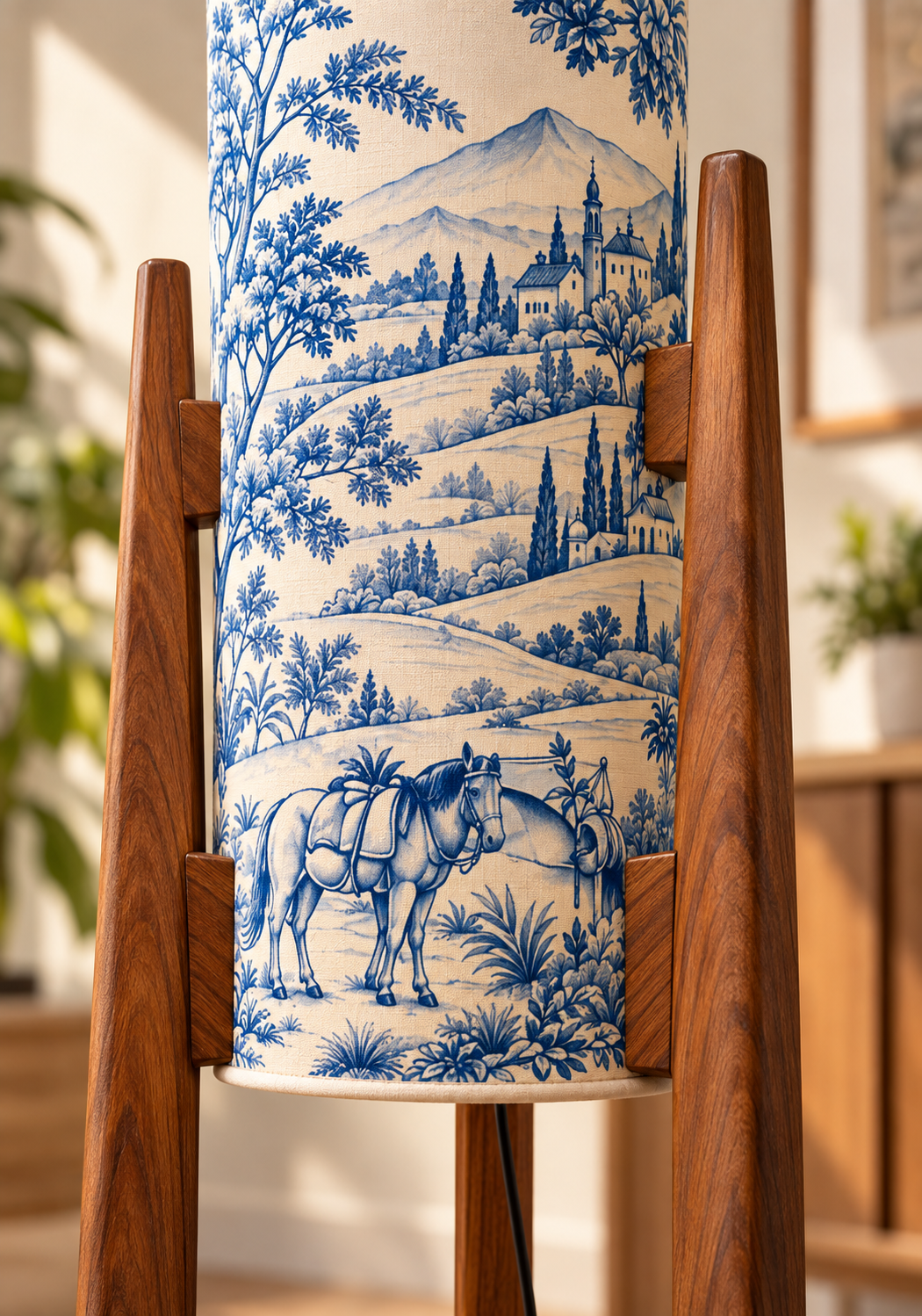 Blue Countryside Tale Floor Lamp