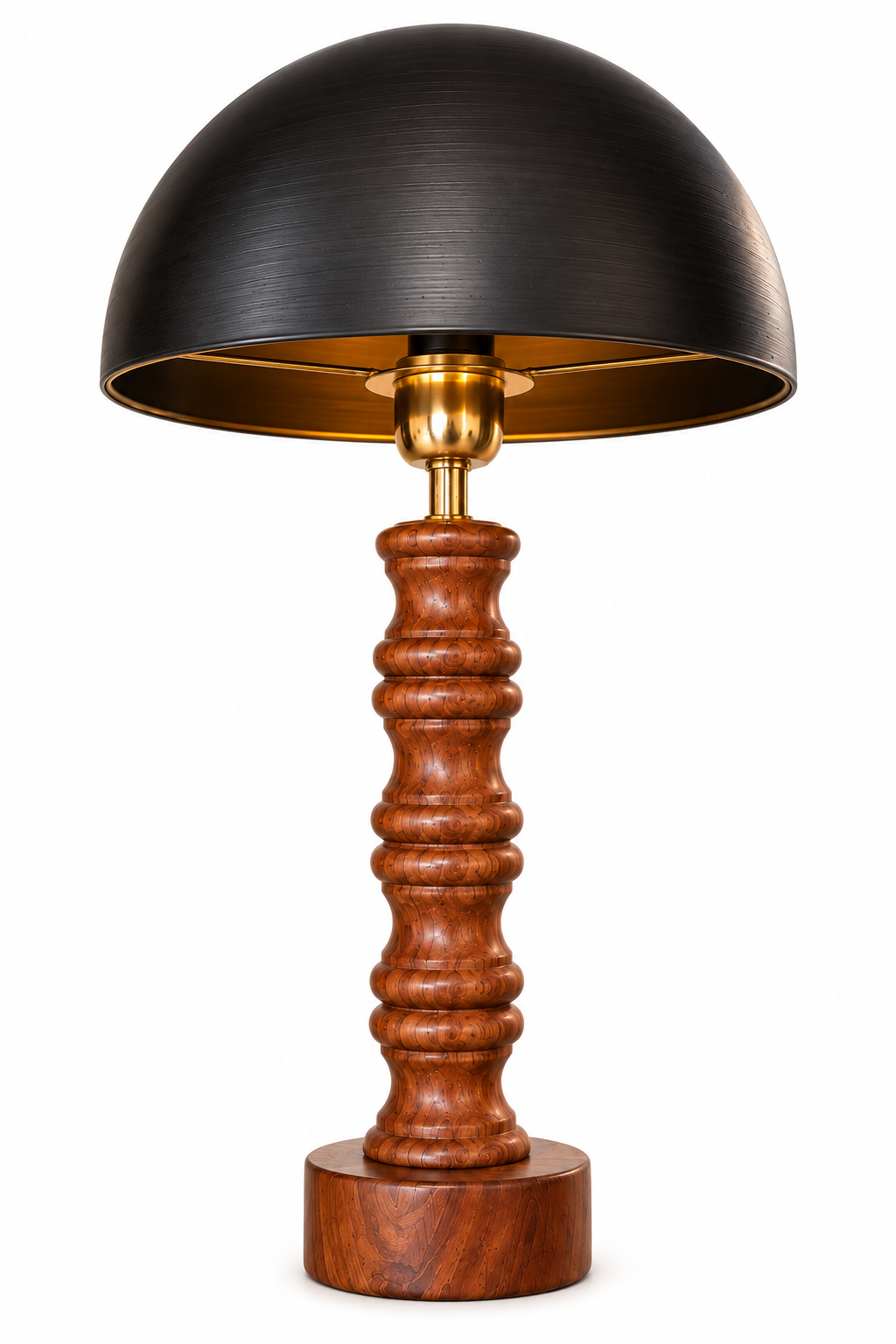 Buddha Himalayan Table Lamp with Wooden Base – Spiritual Décor Light
