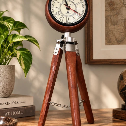 Vintage Chronicle Tripod Clock