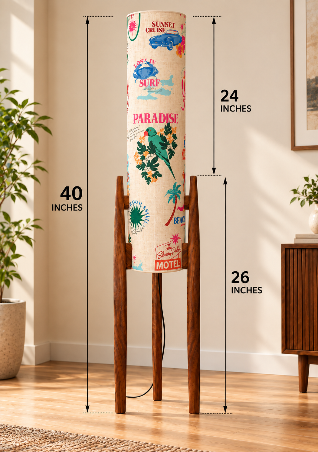 Tropical Voyage Tripod Floor Lamp