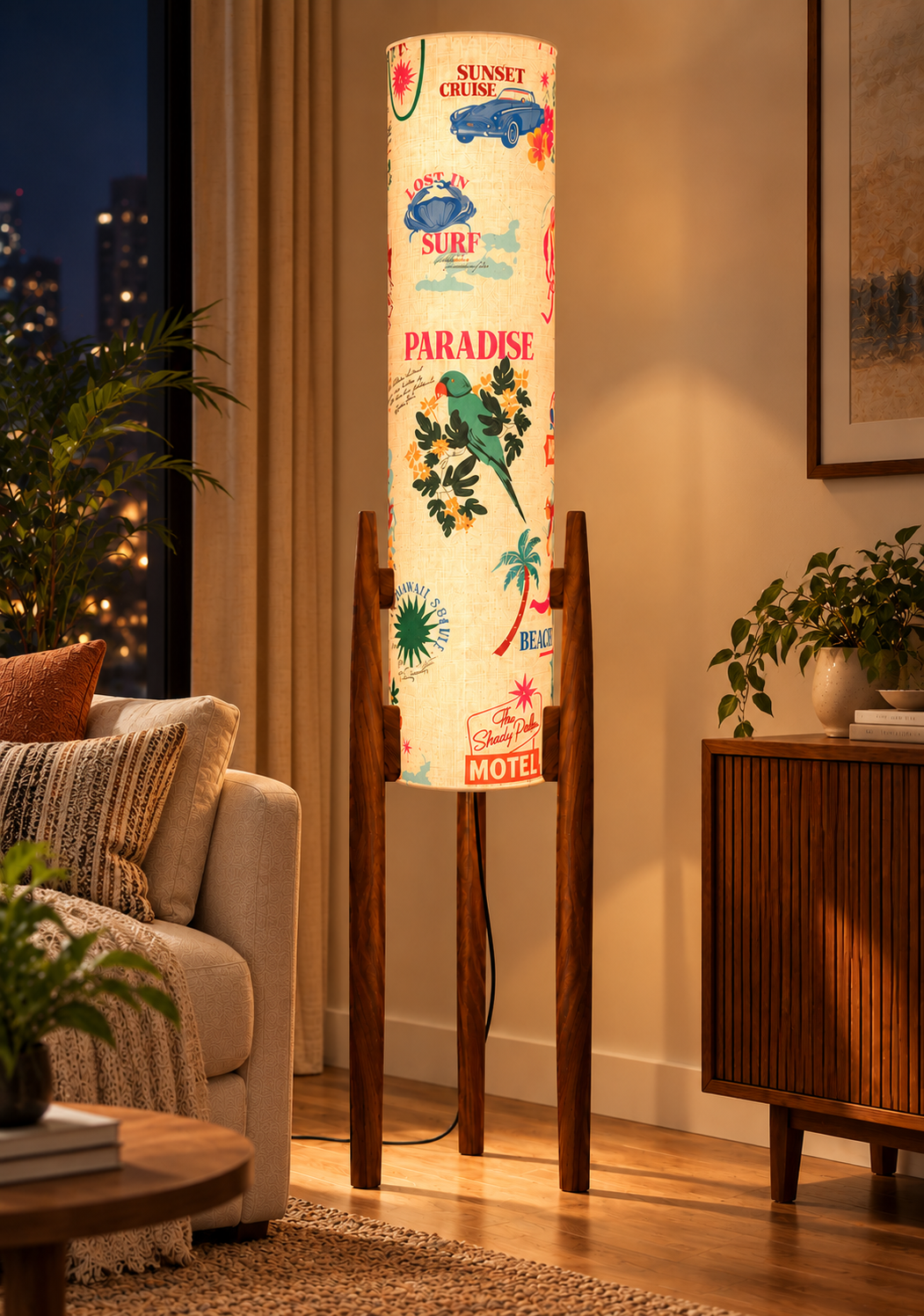 Tropical Voyage Tripod Floor Lamp