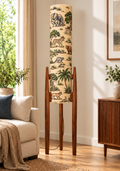 Wilderness Tales Safari Wooden Tripod Floor Lamp