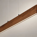 Woodgrain Beam Linear Pendant Light