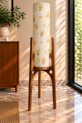 Amber Bloom Arch Leg Printed Floor Lamp